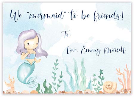 Valentine's Day Exchange Cards by PicMe Prints (Mermaid) Valentine's Day Exchange Cards by PicMe Prints (Mermaid)