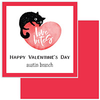 Valentine's Day Exchange Cards by PicMe Prints (Kitty Love Bites)