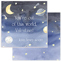 Valentine's Day Exchange Cards by PicMe Prints (Outer Space)