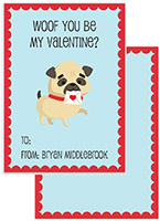 Valentine's Day Exchange Cards by PicMe Prints (Woof)