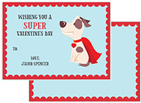 Valentine's Day Exchange Cards by PicMe Prints (Super Woof)
