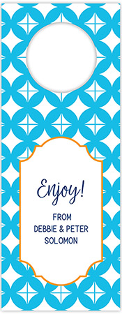 Personalized Wine Bottle Tags by Three Bees (Butterfly Clover)