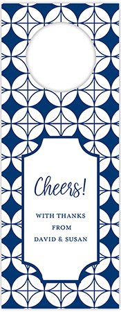 Personalized Wine Bottle Tags by Three Bees (Quad Clover)