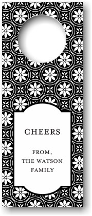 Personalized Wine Bottle Tags by Boatman Geller (Medallion Black) Personalized Wine Bottle Tags by Boatman Geller (Medallion Black)