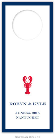 Personalized Create-Your-Own Wine Bottle Tags by Boatman Geller - Lobster Personalized Create-Your-Own Wine Bottle Tags by Boatman Geller - Lobster