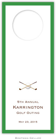 Personalized Create-Your-Own Wine Bottle Tags by Boatman Geller - Golf Personalized Create-Your-Own Wine Bottle Tags by Boatman Geller - Golf