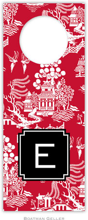 Personalized Wine Bottle Tags by Boatman Geller (Chinoiserie Red Preset) Personalized Wine Bottle Tags by Boatman Geller (Chinoiserie Red Preset)