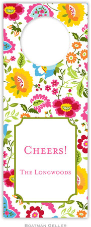 Personalized Wine Bottle Tags by Boatman Geller (Bright Floral) Personalized Wine Bottle Tags by Boatman Geller (Bright Floral)