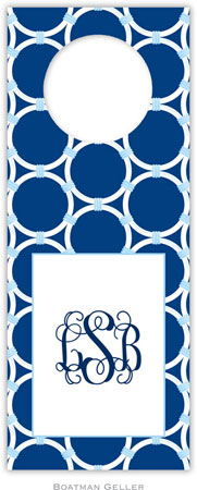 Personalized Wine Bottle Tags by Boatman Geller (Bamboo Rings Navy) Personalized Wine Bottle Tags by Boatman Geller (Bamboo Rings Navy)