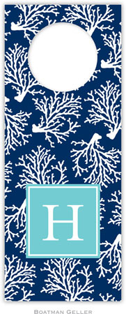 Personalized Wine Bottle Tags by Boatman Geller (Coral Repeat Navy Preset) Personalized Wine Bottle Tags by Boatman Geller (Coral Repeat Navy Preset)