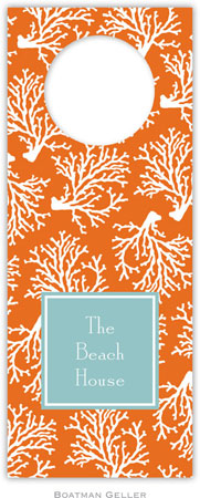 Personalized Wine Bottle Tags by Boatman Geller (Coral Repeat Preset) Personalized Wine Bottle Tags by Boatman Geller (Coral Repeat Preset)