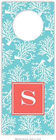 Personalized Wine Bottle Tags by Boatman Geller (Coral Repeat Teal Preset) Personalized Wine Bottle Tags by Boatman Geller (Coral Repeat Teal Preset)