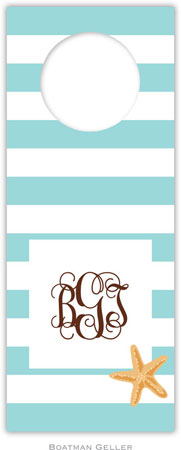 Personalized Wine Bottle Tags by Boatman Geller (Stripe Starfish)