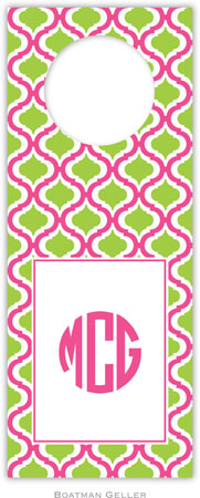 Personalized Wine Bottle Tags by Boatman Geller (Kate Raspberry & Lime) Personalized Wine Bottle Tags by Boatman Geller (Kate Raspberry & Lime)