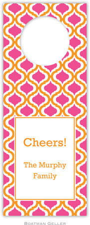 Personalized Wine Bottle Tags by Boatman Geller (Kate Tangerine & Raspberry) Personalized Wine Bottle Tags by Boatman Geller (Kate Tangerine & Raspberry)