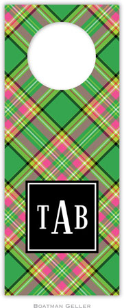 Personalized Wine Bottle Tags by Boatman Geller (Preppy Plaid Preset)