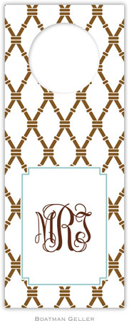 Personalized Wine Bottle Tags by Boatman Geller (Bamboo Brown & Slate) Personalized Wine Bottle Tags by Boatman Geller (Bamboo Brown & Slate)