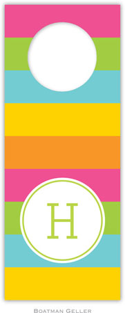 Personalized Wine Bottle Tags by Boatman Geller (Bold Stripe Pink Green & Navy) Personalized Wine Bottle Tags by Boatman Geller (Bold Stripe Pink Green & Navy)