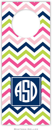 Personalized Wine Bottle Tags by Boatman Geller (Chevron Pink Navy & Lime Preset) Personalized Wine Bottle Tags by Boatman Geller (Chevron Pink Navy & Lime Preset)