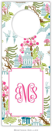 Personalized Wine Bottle Tags by Boatman Geller (Chinoiserie Spring) Personalized Wine Bottle Tags by Boatman Geller (Chinoiserie Spring)
