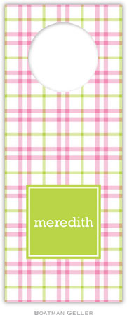 Personalized Wine Bottle Tags by Boatman Geller (Miller Check Pink & Green Preset) Personalized Wine Bottle Tags by Boatman Geller (Miller Check Pink & Green Preset)