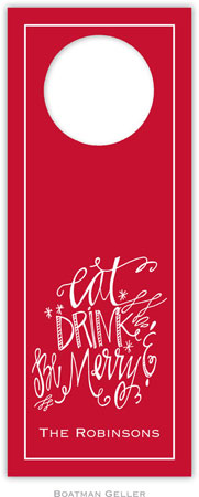 Personalized Wine Bottle Tags by Boatman Geller (Eat Drink Be Merry) Personalized Wine Bottle Tags by Boatman Geller (Eat Drink Be Merry)