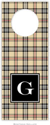 Personalized Wine Bottle Tags by Boatman Geller (Town Plaid Preset)