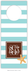 Personalized Wine Bottle Tags by Boatman Geller (Stripe Starfish Preset)