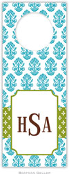 Personalized Wine Bottle Tags by Boatman Geller (Beti Teal)