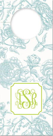 Personalized Create-Your-Own Wine Bottle Tags by Boatman Geller - Floral Toile