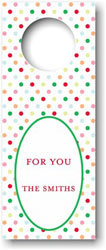 Personalized Wine Bottle Tags by Boatman Geller (Confetti Dot)