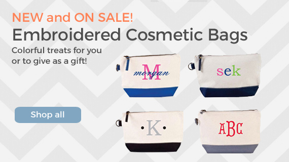 Colorful and cute cosmetic bags make perfect gifts!